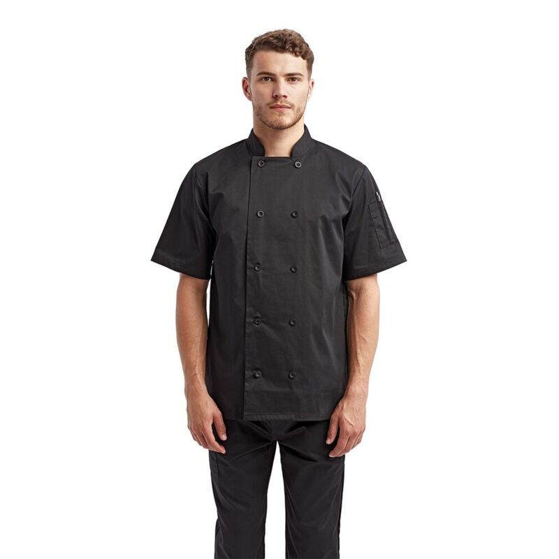 Unisex Short Sleeve Recycled Chef Coat Thumbnail