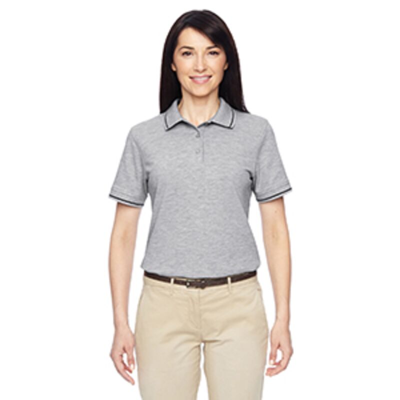 Ladies' 5.6 oz. Tipped Easy Blend™ Polo Thumbnail