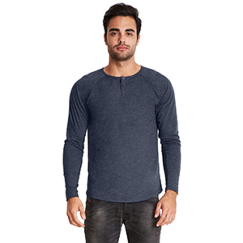 Men's Triblend Long-Sleeve Henley Thumbnail