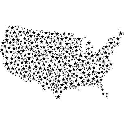USA Map Stars Thumbnail