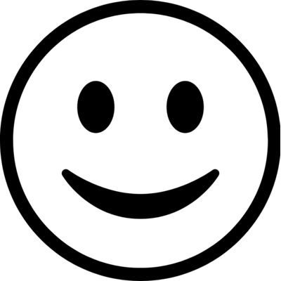 Happy Smiley Face bw Thumbnail